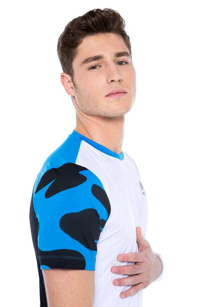 Pánské tričko Hydrogen  Tech Camo Tee White/Blue