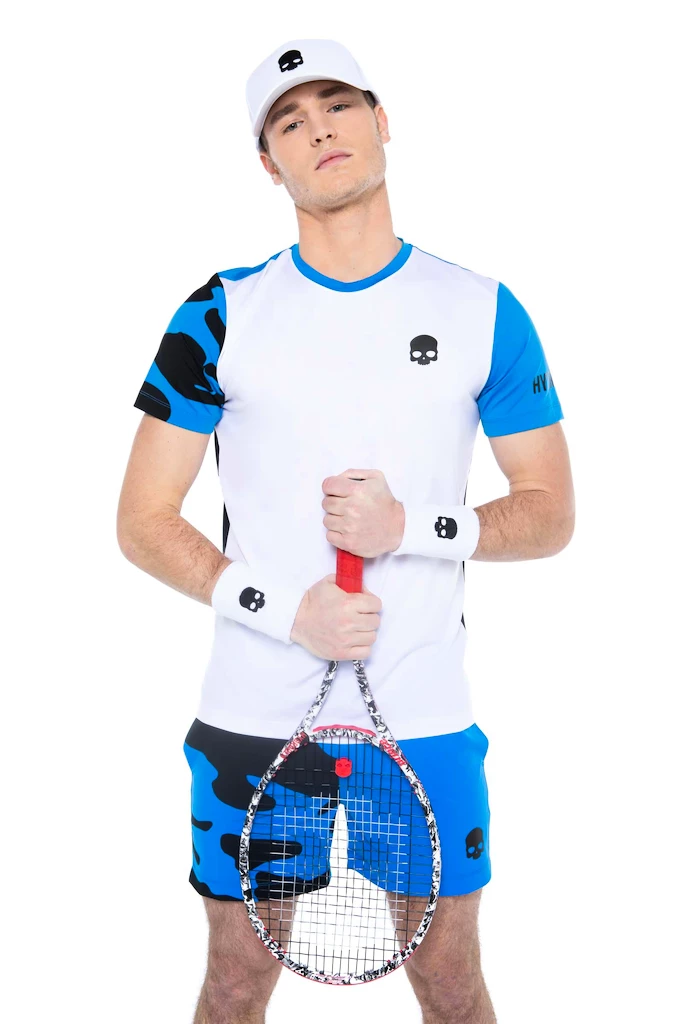 Pánské tričko Hydrogen  Tech Camo Tee White/Blue