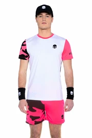 Pánské tričko Hydrogen Tech Camo Tee White/Fuchsia Fluo