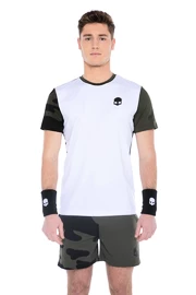 Pánské tričko Hydrogen Tech Camo Tee White/Military Green
