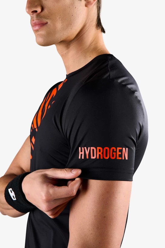 Pánské tričko Hydrogen  Tiger Tech Tee Black/Orange Tiger