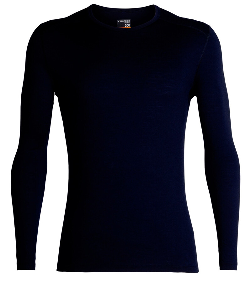 Pánské tričko Icebreaker  200 Oasis LS Crewe Midnight Navy XXL - thumb (0)