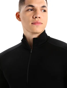 Pánské tričko Icebreaker  M 260 Tech LS Half Zip Black