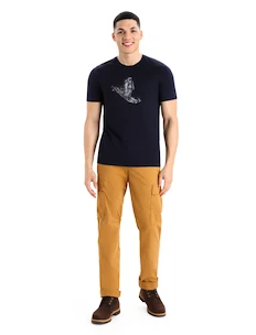 Pánské tričko Icebreaker  M Tech Lite II SS Tee Yet Midnight