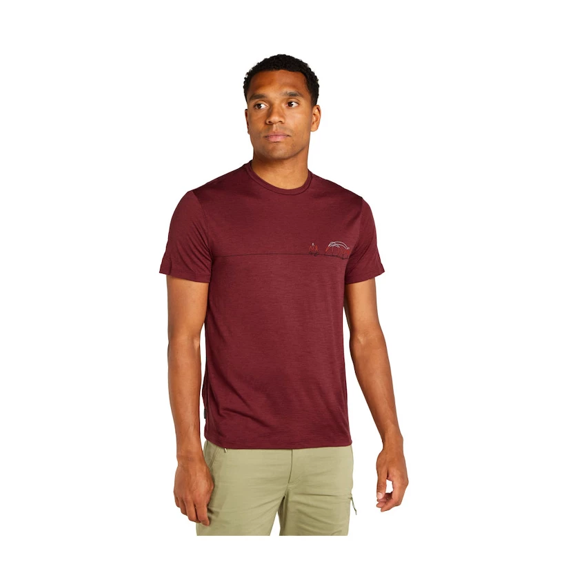 Pánské tričko Icebreaker Merino 150 Tech Lite SS T Sing Li Cmp Port XL