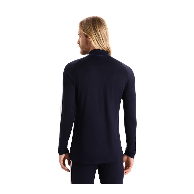 Pánské tričko Icebreaker Merino 200 Oasis Sonebula LS High Neck Mid Navy/Royal Navy/Snow/Cb