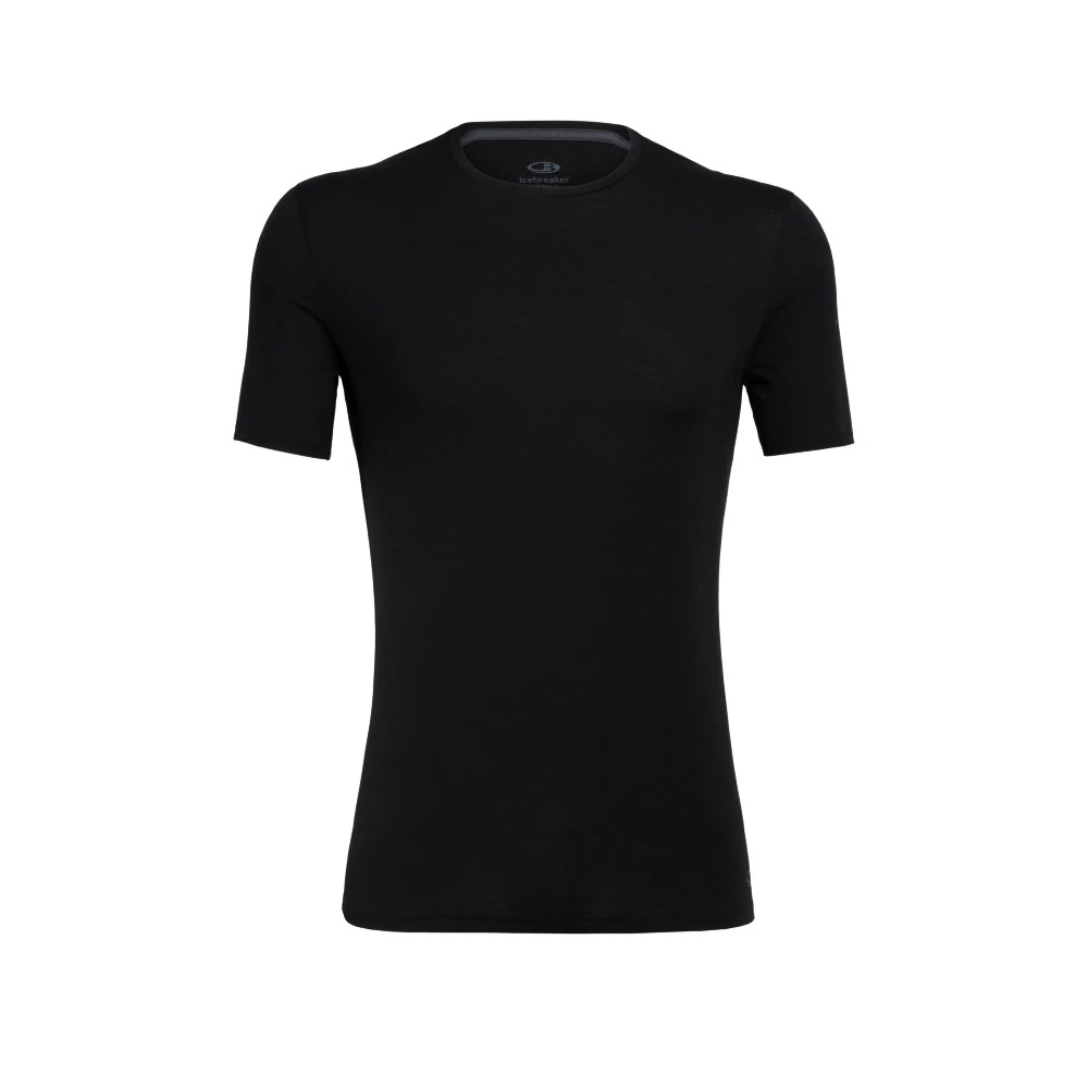 Pánské tričko Icebreaker Merino Anatomica 150 SS Crewe Black