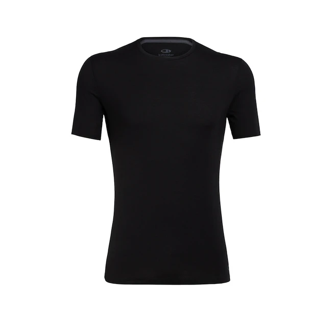 Pánské tričko Icebreaker Merino Anatomica 150 SS Crewe Black M