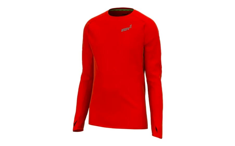Pánské tričko Inov-8  Base Elite LS Red