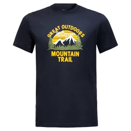 Pánské tričko Jack Wolfskin JW Mountain Trail T Night Blue