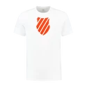 Pánské tričko K-Swiss  Hypercourt Logo Tee Jet White/Spicy Orange