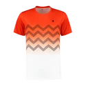 Pánské tričko K-Swiss  Hypercourt Print Crew Spicy Orange/White