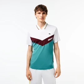 Pánské tričko Lacoste Medvedev New York Day Polo White/Limeira