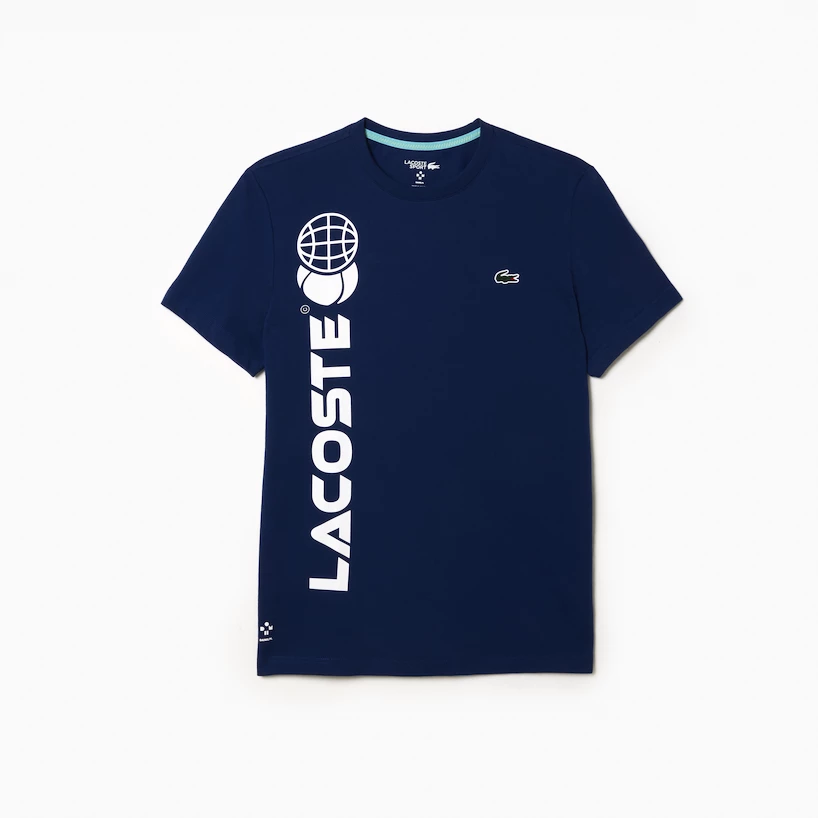 Pánské tričko Lacoste  Training Medvedev T-Shirt Methylene
