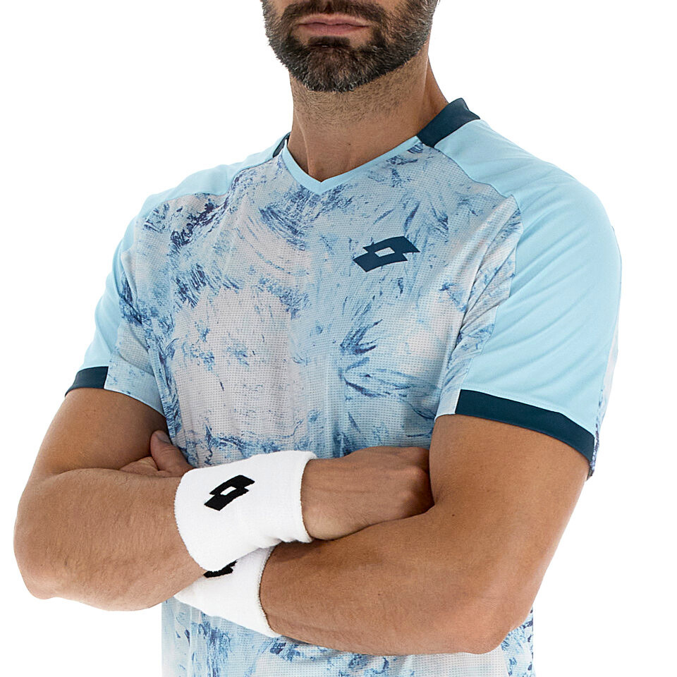Pánské tričko Lotto  Tech IV - D2 Tee Spun Sugar Blu M - thumb (2)