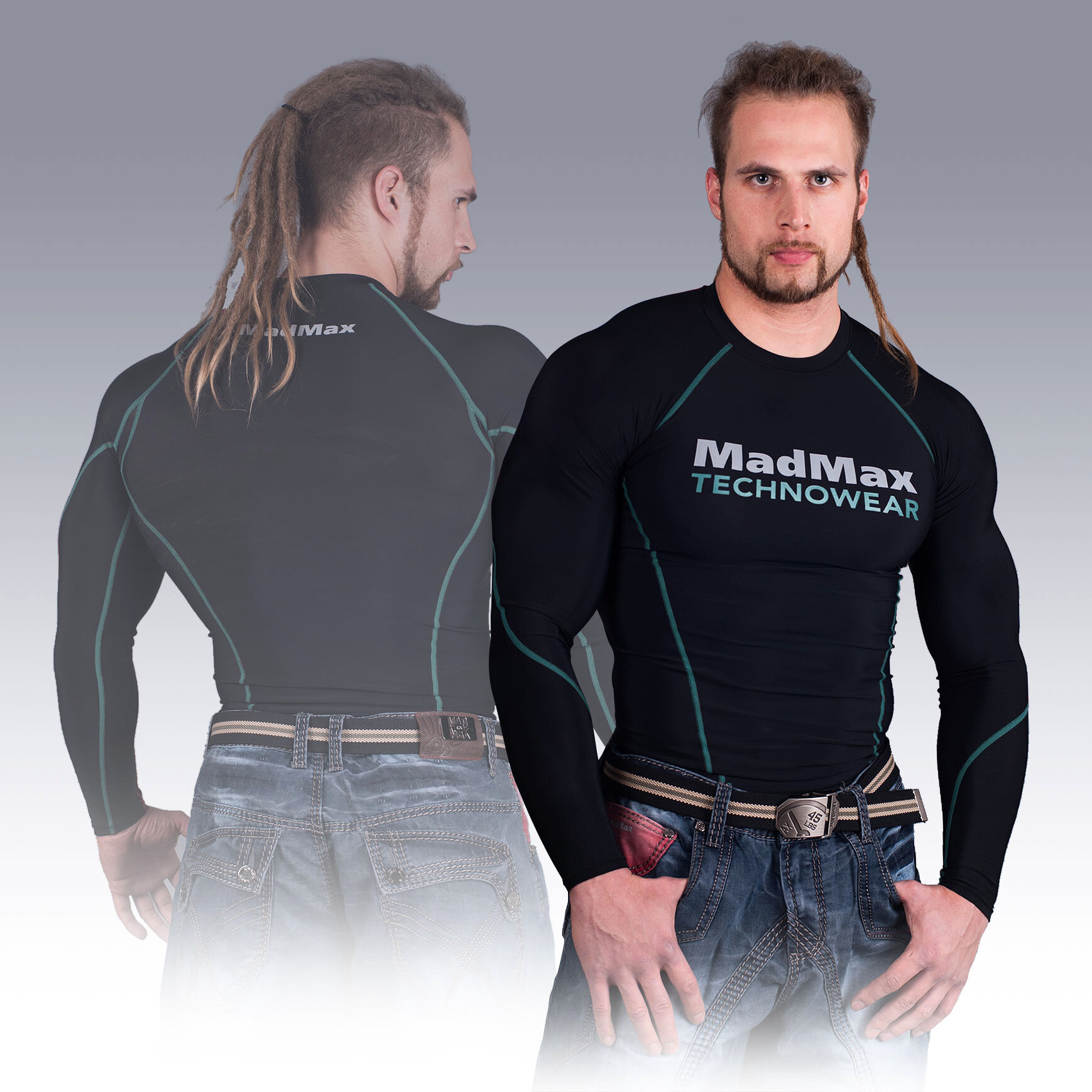 Product detail of Pánské tričko MadMax  MSW902 Black/Green XL