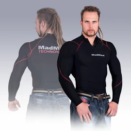 Pánské tričko MadMax MSW903 Black/Red