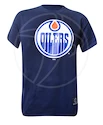 Pánské tričko Majestic NHL Edmonton Oilers Logo Tee modré