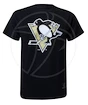 Pánské tričko Majestic NHL Pittsburgh Penguins Logo Tee černé