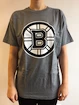 Pánské tričko Mitchell & Ness Black And White Logo NHL Boston Bruins
