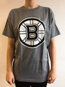 Pánské tričko Mitchell & Ness Black And White Logo NHL Boston Bruins