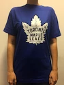 Pánské tričko Mitchell & Ness Black And White Logo NHL Toronto Maple Leafs