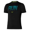 Pánské tričko Mizuno  Core Graphic RUN Tee Black