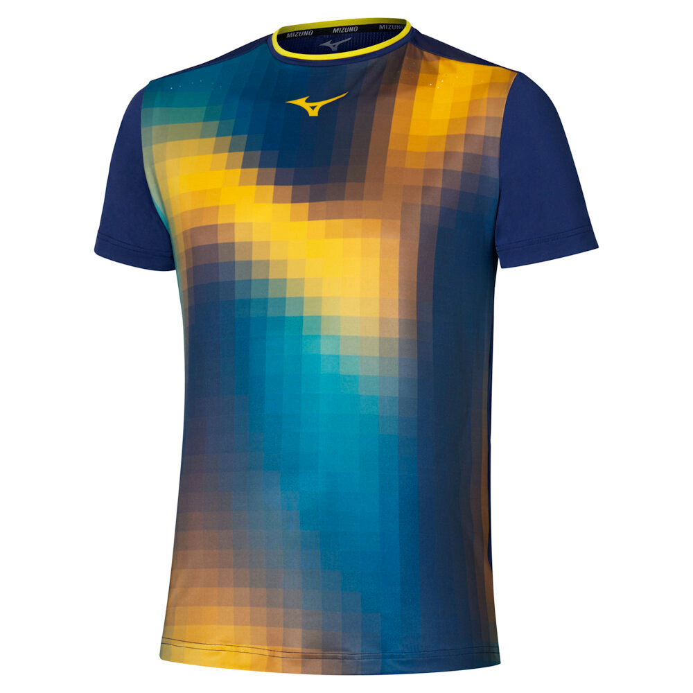 Product detail of Pánské tričko Mizuno  Frontier Shadow Graphic Tee M Bellwether Blue  M
