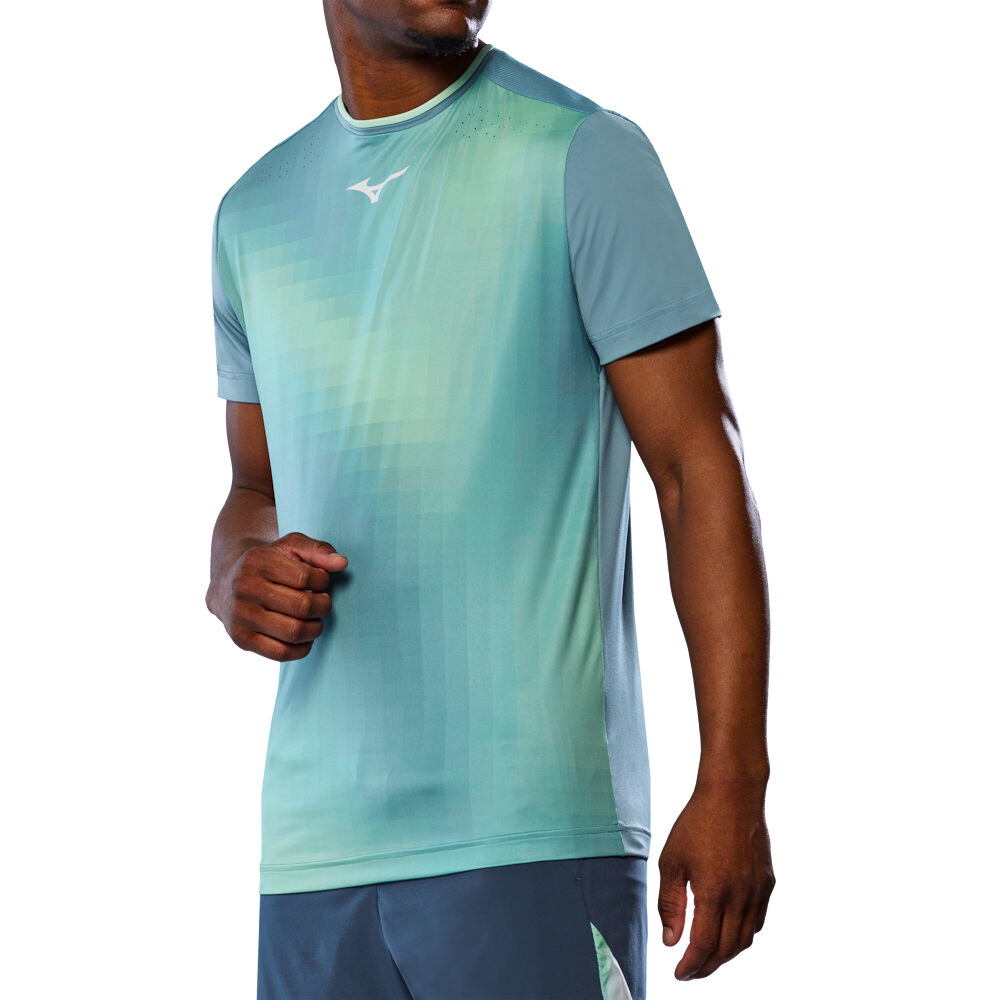Pánské tričko Mizuno  Frontier Shadow Graphic Tee M Citadel  M - thumb (1)