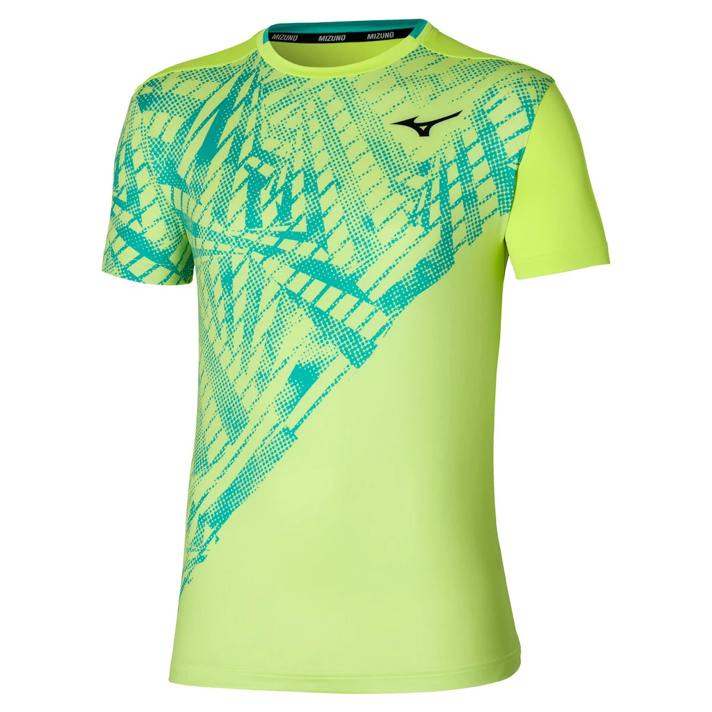 Pánské tričko Mizuno  Mugen Shadow Graphic Tee Neo Lime