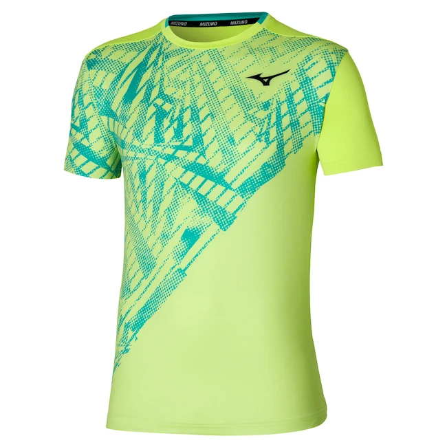 Pánské tričko Mizuno  Mugen Shadow Graphic Tee Neo Lime