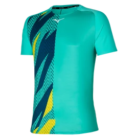 Pánské tričko Mizuno Shadow Graphic Tee Turquoise