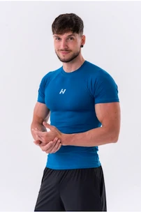 Pánské tričko Nebbia  Functional Slim-fit T-shirt 324 blue