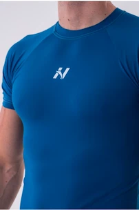 Pánské tričko Nebbia  Functional Slim-fit T-shirt 324 blue