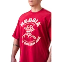Pánské tričko Nebbia NEBBIA x OLYMPIA Washed Oversized T-Shirt GOLDEN AGE 790 red