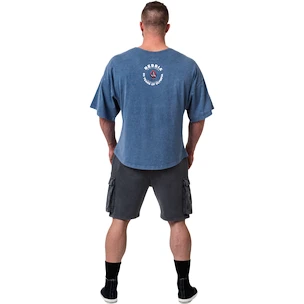 Pánské tričko Nebbia NEBBIA x OLYMPIA Washed Rag Top GOLDEN AGE 788 blue