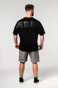 Pánské tričko Nebbia  Oversized Heavyweight Cotton T-shirt NO SHORTCUTS 354 black