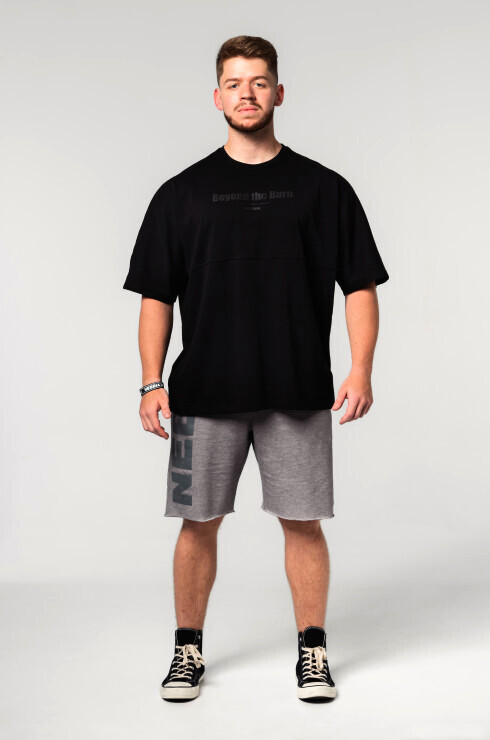Product detail of Pánské tričko Nebbia  Oversized Heavyweight Cotton T-shirt NO SHORTCUTS 354 black L