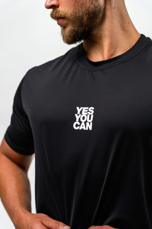 Pánské tričko Nebbia Performance+ Short-Sleeve Sports T-shirt RESISTANCE 348 black XL - thumb (3)