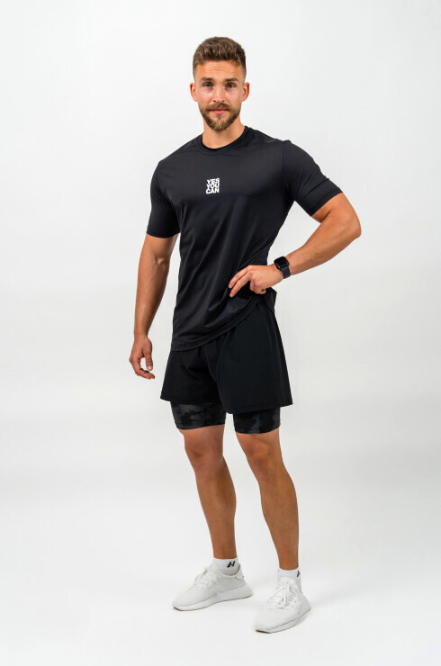Pánské tričko Nebbia Performance+ Short-Sleeve Sports T-shirt RESISTANCE 348 black XL - thumb (4)