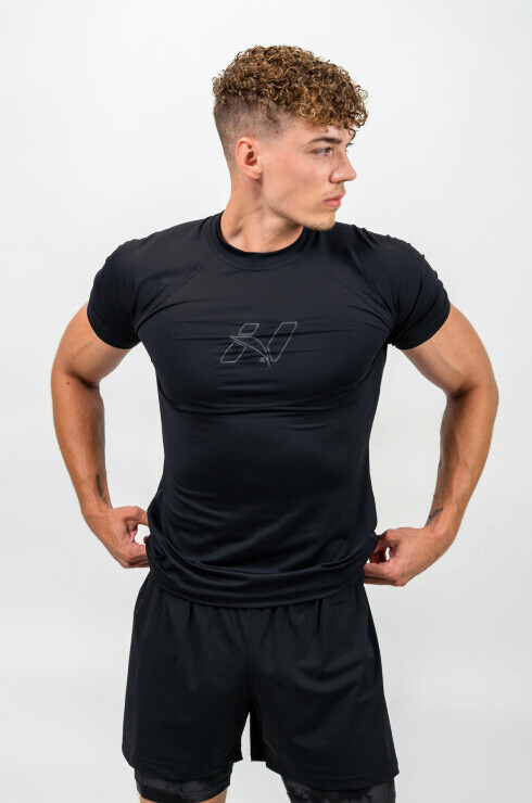 Product detail of Pánské tričko Nebbia Performance+ Workout Compression T-shirt ENDURANCE 346 black XXL