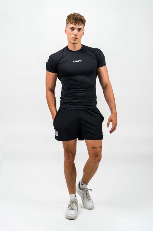 Pánské tričko Nebbia Performance+ Workout Compression T-shirt PERFORMANCE 346 black XXL - thumb (4)