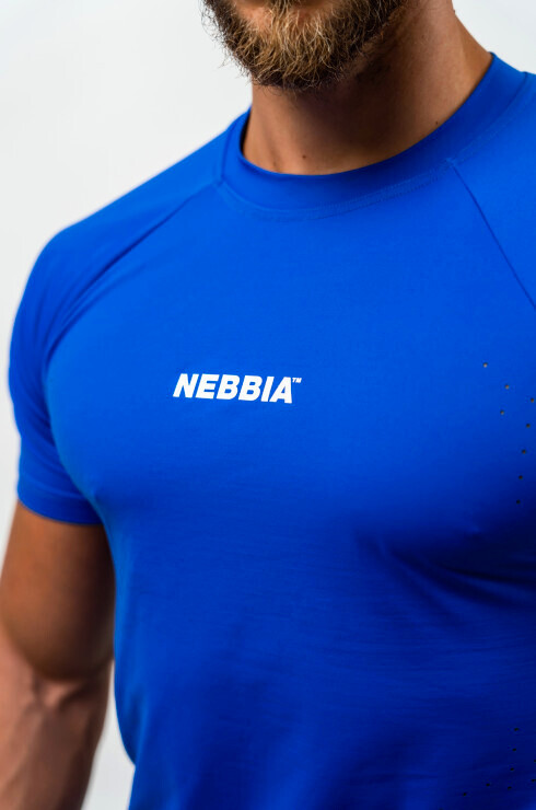 Pánské tričko Nebbia Performance+ Workout Compression T-shirt PERFORMANCE 346 blue XXL - thumb (1)
