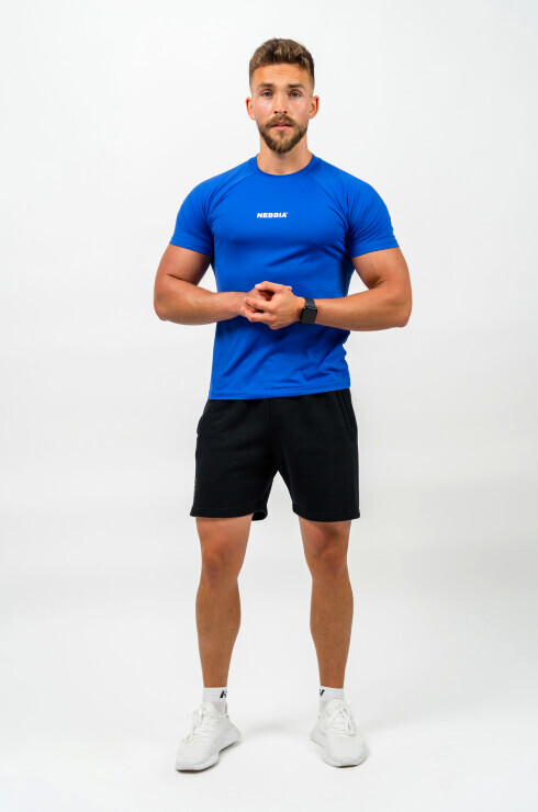 Pánské tričko Nebbia Performance+ Workout Compression T-shirt PERFORMANCE 346 blue XXL - thumb (3)