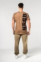 Pánské tričko Nebbia  Washed-off Cotton T-shirt MAX OUT 357 Light Brown