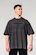 Pánské tričko Nebbia  Washed-off Oversized Heavyweight Cotton T-shirt NO SHORTCUTS Black
