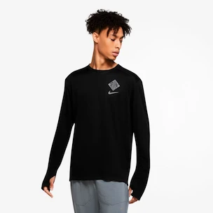 Pánské tričko Nike Pacer Crew Wild Run LS černé