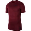 Pánské tričko Nike Pro BRT Top SS vínové
