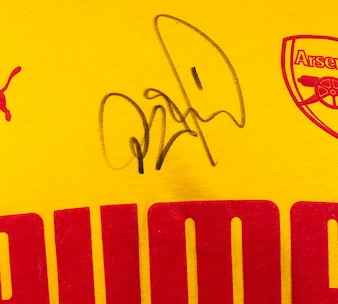 Pánské tričko Puma Arsenal FC Spectra žluté s originálním podpisem Petra Čecha