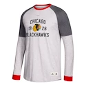 Pánské tričko s dlouhým rukávem adidas Crew NHL Chicago Blackhawks